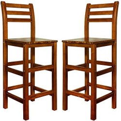 Acacia Lot de 2 x Tabourets...