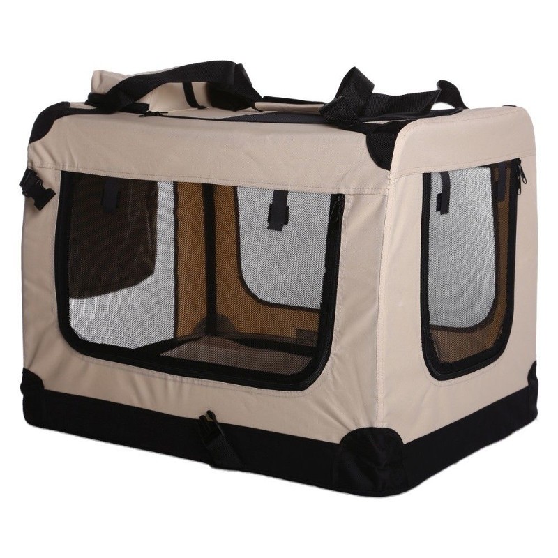 Cage de transport pliable pour chien et chat