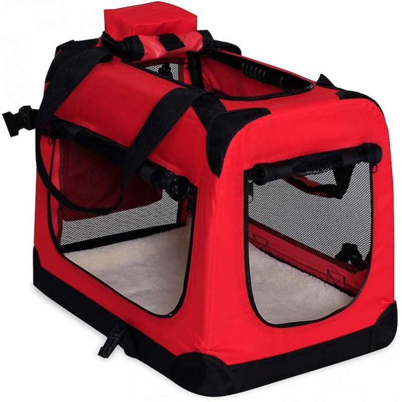 Caisse transport chat ou petit chien pliable portable voiture train box  sacoche sac pour petit animal