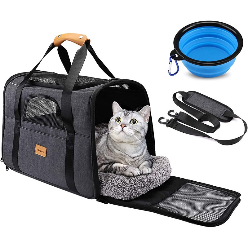 Sac de transport pour chats et petits chiens, sac de transport pliable pour  chats