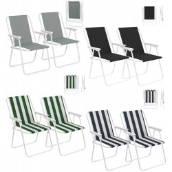 Chaise de Camping Lot de 2...