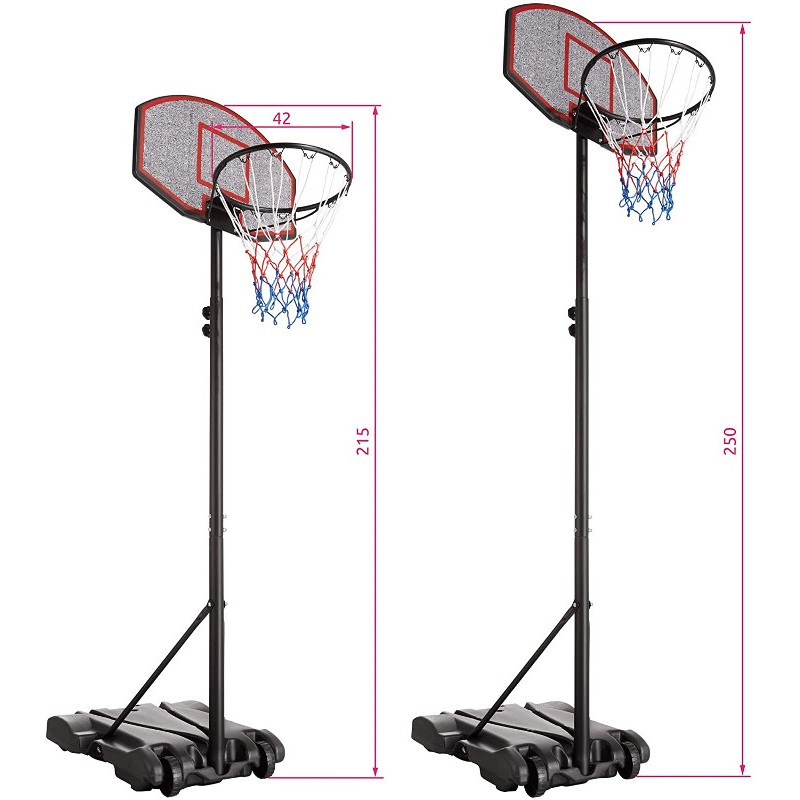 Panier De Basket PlayTown Professionnel – Hauteur Réglable 250 à 305 Cm