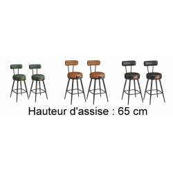 Lot de 2 x Tabourets Chaise...